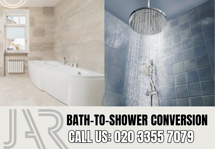 Bath to Shower Conversion by Bermondsey Bathroom Fitters