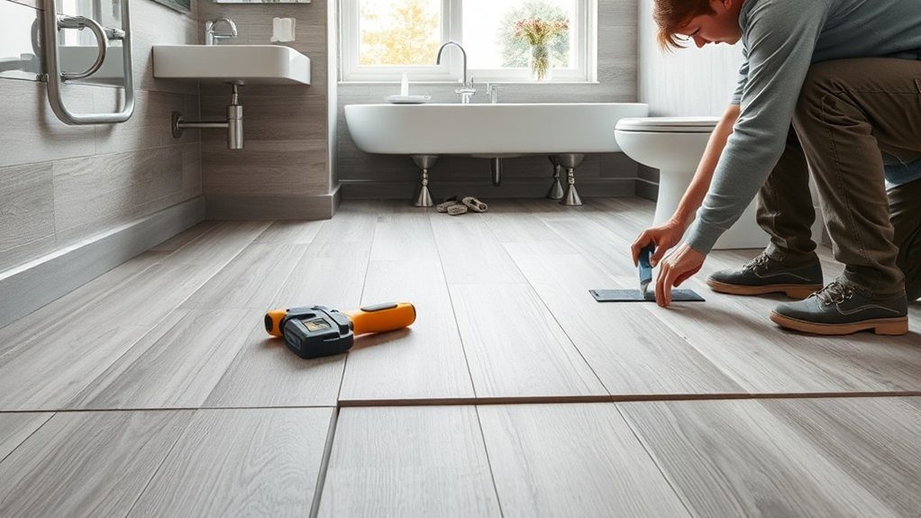 Bathroom Flooring Installation in Bermondsey